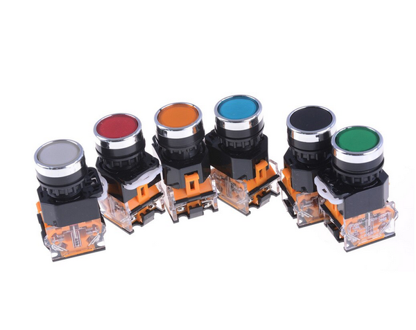 22 mm Taster Industrieschalter Schalter rastend versch. Farben