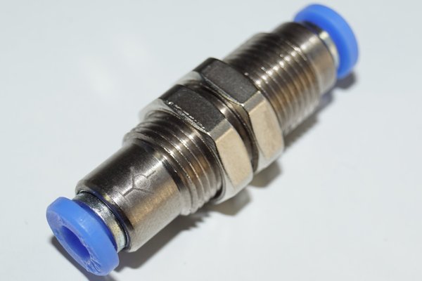 Pneumatik Steckverbinder Schottverschraubung 4 - 12mm Selbstsperrend