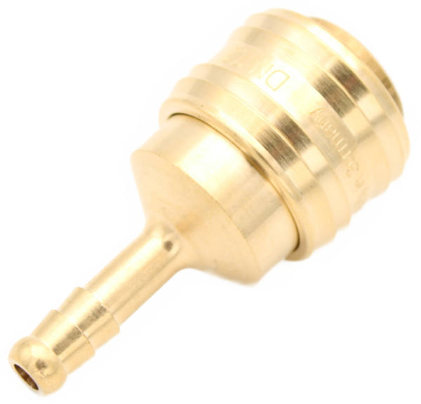 Kupplungsdose (NW7,2) mit Schlauchtülle 6mm, 8mm, 9mm, 10mm, 13mm Schlauch, Messing