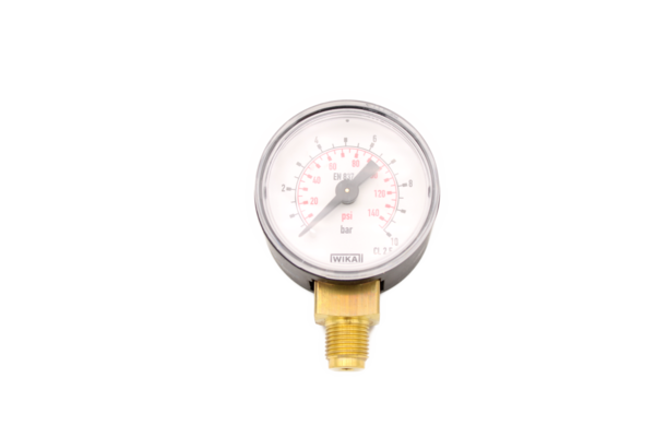 WiKA Manometer senkrecht, 40mm, 0 bis 10 bar, G 1/8"